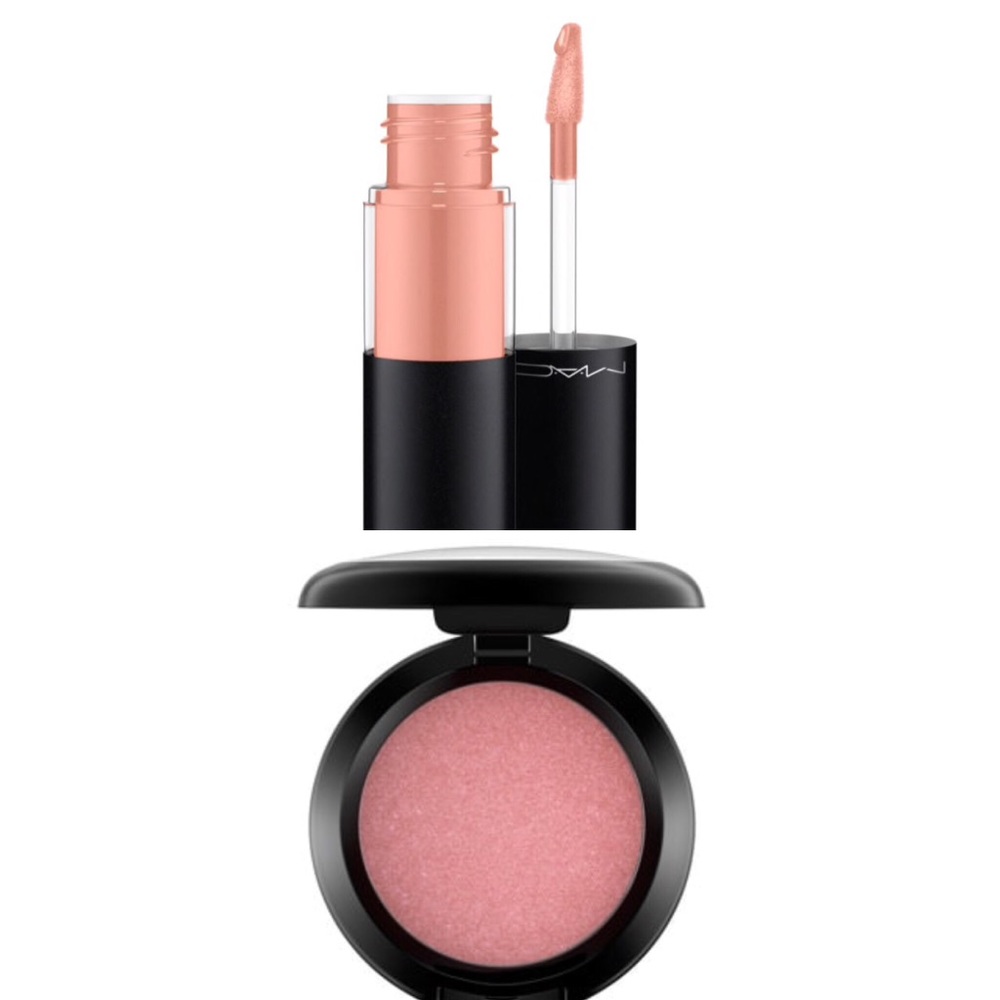 MAC lip and cheek combo // blush // lipgloss